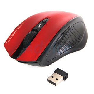 Wireless Optical Mouse NUBWO (NM-09 ENTERPRISE) Black/Red