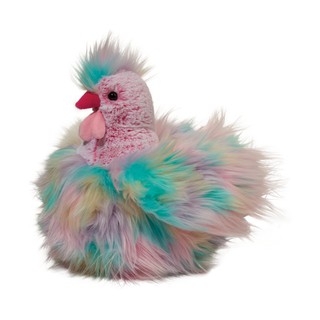 Douglas Talu Pastel Hen - ตุ๊กตานิ่มแม่ไก่สีรุ้งพาสเทล ตาลุ ขนาดยาว 9 นิ้ว