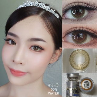 คอนแทคเลนส์ แอลลี่ เนเชอรัล น้ำตาล Alley Brown (Beautylens)เลนส์อั้มค่าอมน้ำ55% สายตา 50-700ทักแชท