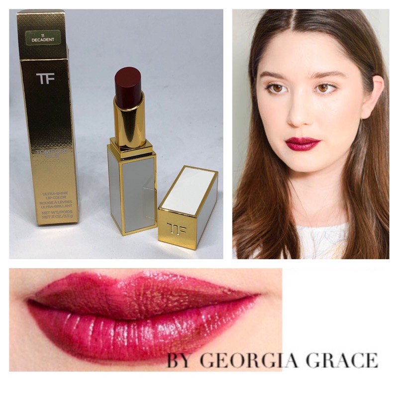 ของใหม่ ของแท้] Tom Ford : Ultra shine lip เบอร์ 11 Decadent (ราคาปกติ  2,000) | Shopee Thailand