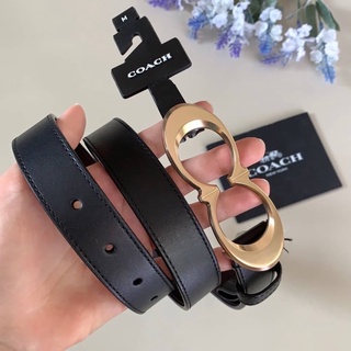 👑ผ่อน0%~แท้100%👑 เข็มขัด/C/O,A/C,H/  ผู้หญิง C1725 SIGNATURE BUCKLE BELT