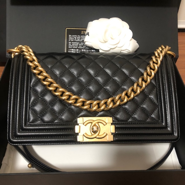 Used like New Chanel boy 10” GHW Holo27