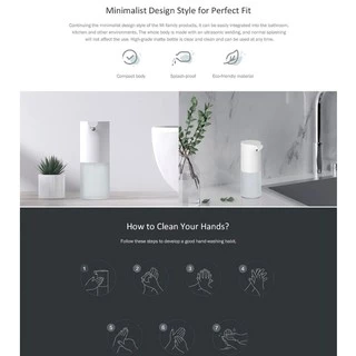 Mijia Automatic Soap Dispenser 1S New เครื่องปล่อยโฟมล้างมืออัตโนมัติ ทำโฟม ล้างมือ สบู่เติม สบู่ล้างมือ โฟมล้างมือ