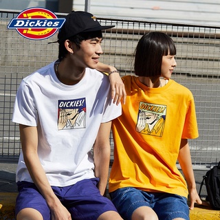 เสื้อยืด พิมพ์ลายการ์ตูนกราฟฟิติโลโก้ Dickies แฟชั่นฤดูใบไม้ผลิ และฤดูร้อน สําหรับผู้ชาย 010285ยืด.สบาย.รัก