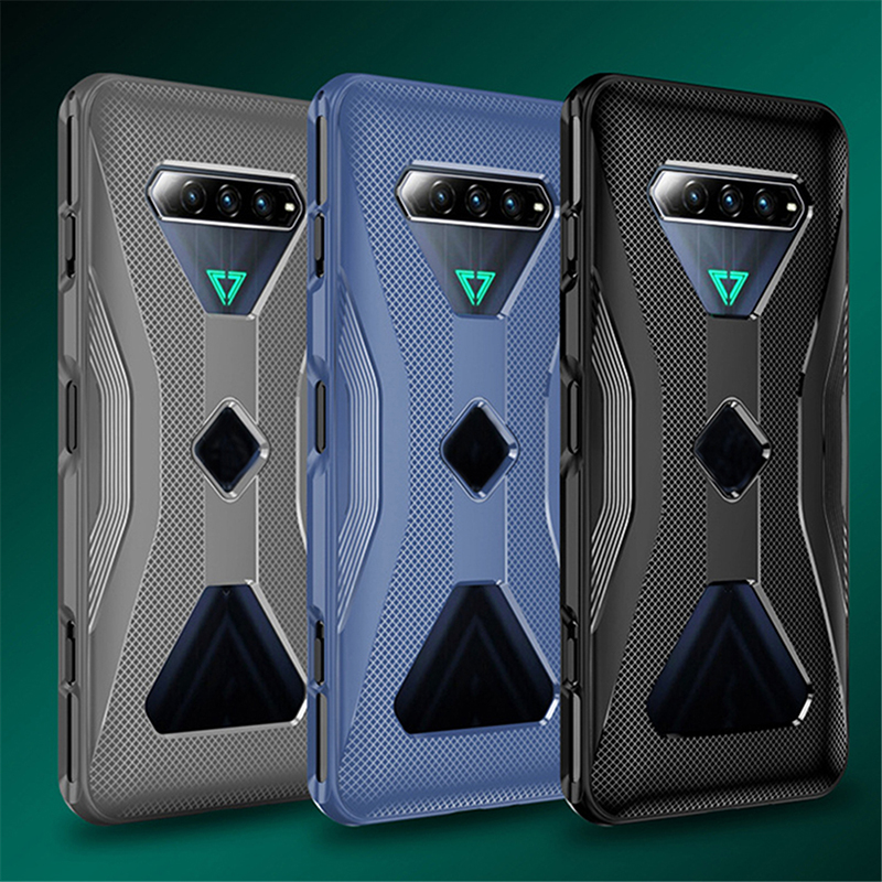 xiaomi Black Shark 4 Case Shockproof Protective TPU soft phone Cases for xiaomi Black Shark 2 3 4 Pro Case Heat Dissipation Cover Support Gamepad