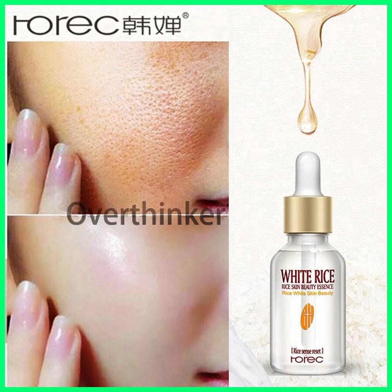 ของแท้ 100% ROREC White Rice Essence เซรั่มไวท์เทนนิ่ง โปรตีน กระชับรูขุมขน เซรั่มข้าวขาว 15 มล.