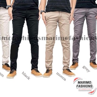 สินค้าขายดี●➤ Chinos กางเกงขายาว ผ้ายืด สําหรับผู้ชาย (