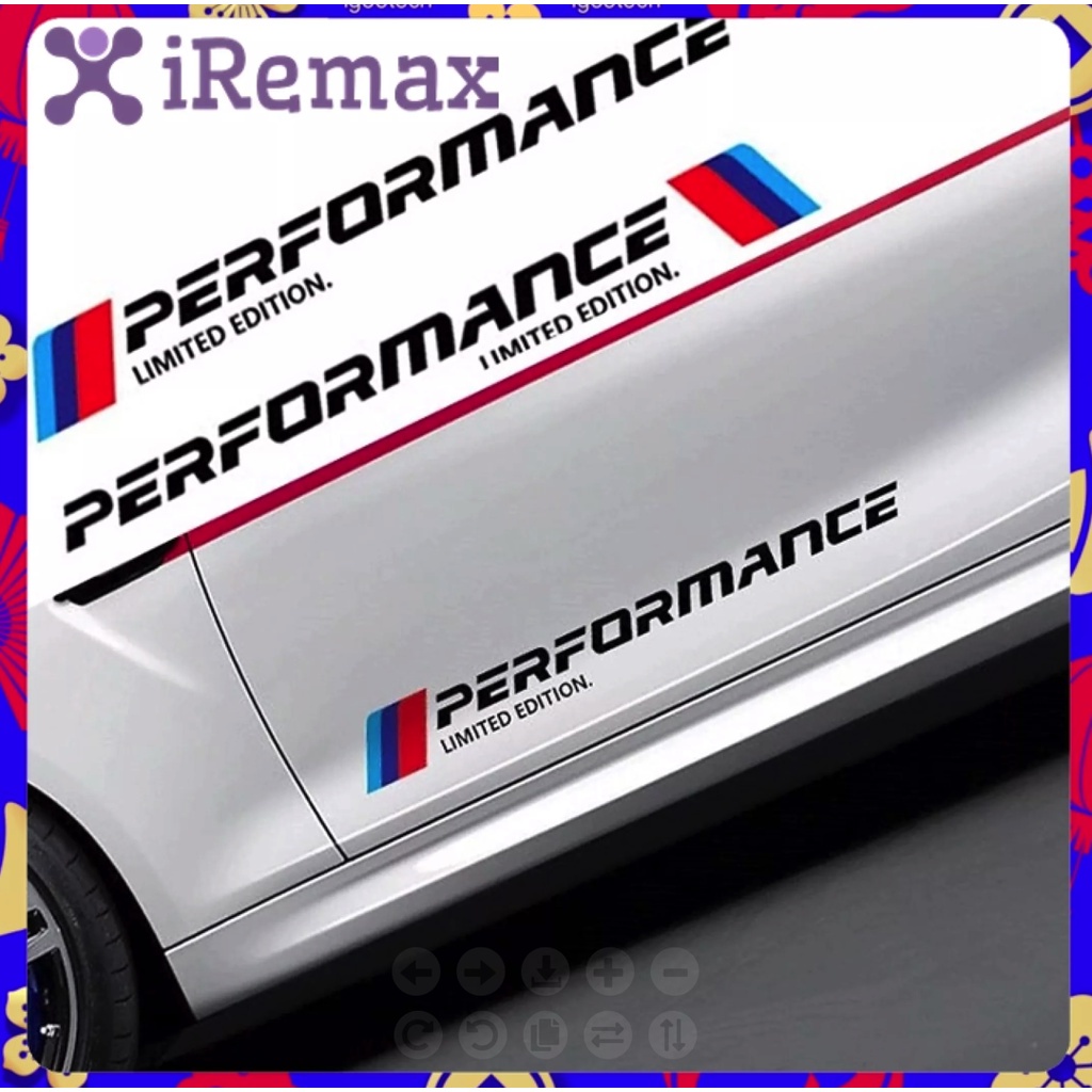 iRemax สติ๊กเกอร์ติดข้างรถ Performance Limited Edition 2ชิ้น สติ๊กเกอร์สะท้อนแสง สติ๊กเกอร์แต่งรถ สติ๊กเกอร์กันน้ำ