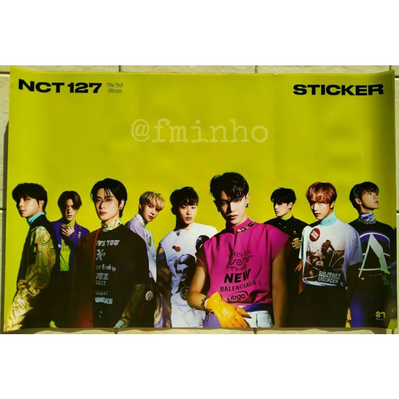 พร้อมส่ง!! โปสเตอร์แท้ NCT 127 - The 3rd Album ‘STICKER’ [STICKY VER.]