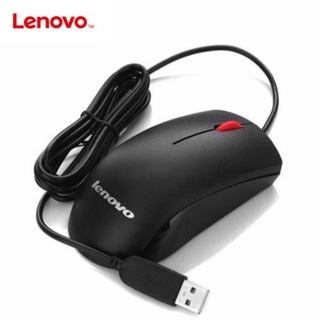 Lenovo M120 เมาส์ออปติคอล แบบใช้สาย USB 1000DPI ออกแบบตามสรีรศาสตร์