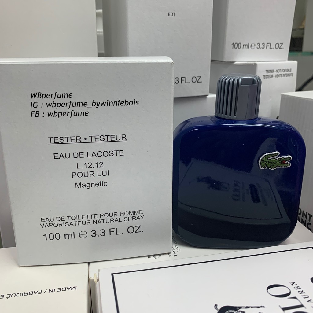 น้ำหอมแท้100% LACOSTE FRAGRANCE น้ำหอมสำหรับผู้ชาย L.12.12 Pour Lui Magnetic EDT Pour Homme ขนาด 100