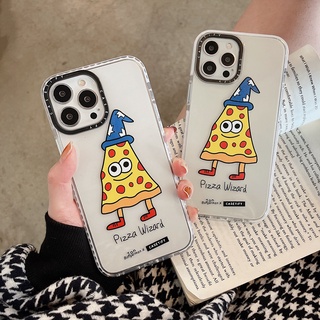 Jon Burgerman CaseTify Pizza Wizard ปลอก For iPhone 7 8 Plus X XS XR 11 13Pro 12 13 Pro Max Soft TPU Cover Case