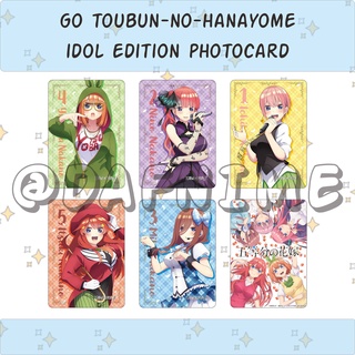 Gotoubun ไม่มีอนิเมะโฟโต้การ์ด ไอดอล ฮานาโอเมะ