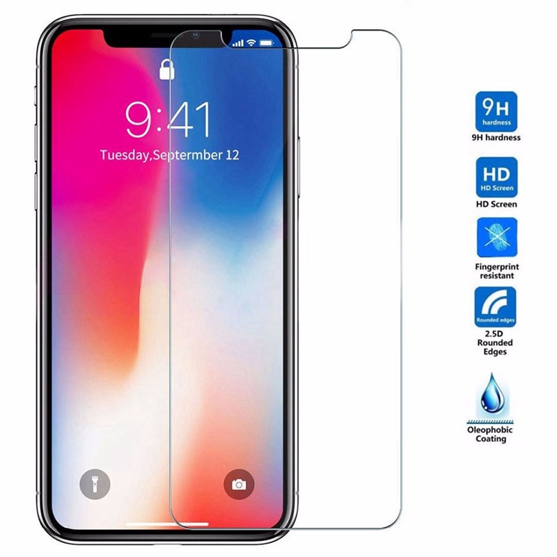 For iPhone ฟิล์มกระจก กันรอยหน้าจอ 15 Pro Max 14 13 12 Mini 11 X Xr Xs 7 8 6 6s Plus 5 5s SE 2020