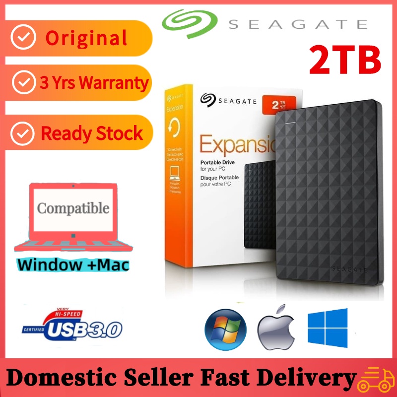 Seagate External Hard Disk 1TB 2TB HDD 2.5 " Portable Hard disk USB 3.0 External Hard Drive Warranty ₢