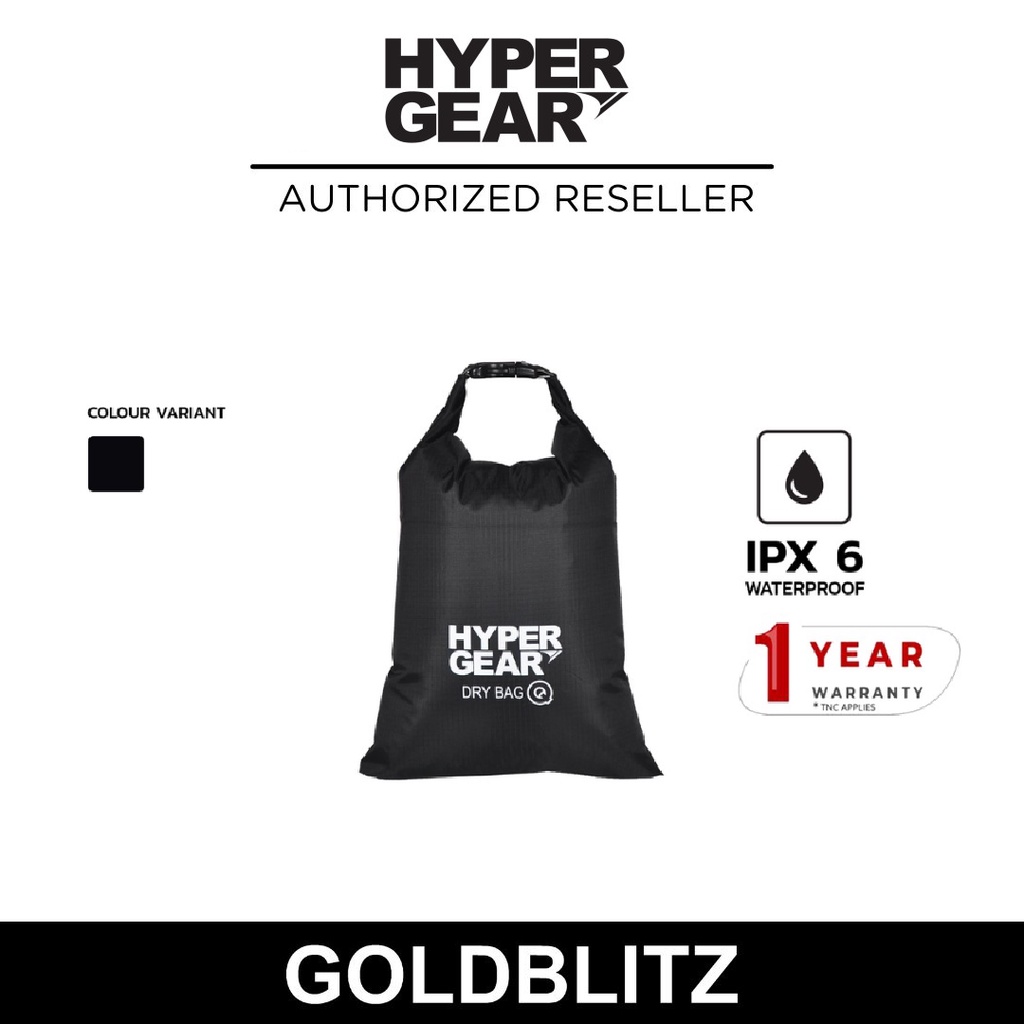 Hypergear Dry Bag Q 2L (ล้างทําความสะอาดได้ / น้ําหนักเบา / Travel Organiser)