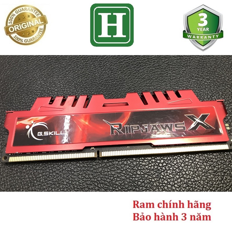 4gb DDR3 รถบัส 1600 ฮีทซิงค ์ ram, GSKILL ram - RIPJAWS X Brand, ของแท ้ เครื ่ องถอดชิ ้ นส ่ วน 3 ปี