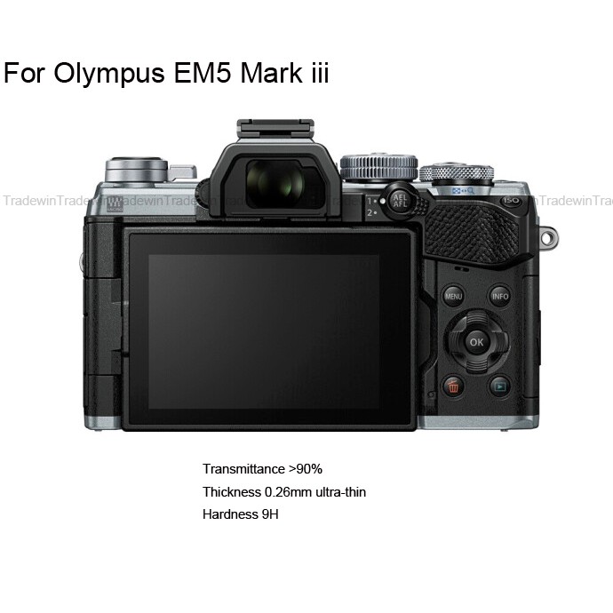 Olympus EM10IV กระจกนิรภัยป้องกันหน้าจอสําหรับ Olympus EM10IV EM10ii EM10ii EM10 PENF EM1iii EM1ii E
