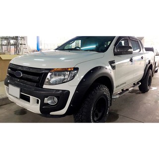 คิ้วล้อ Ford Ranger 2012 2013 2014 6 นิ้วหมุด สีดำด้าน 4 ประตู,แคป คิ้วขอบล้อ ซุ้มล้อ