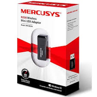 WIRELESS USB ADAPTER (ยูเอสบีไวไฟ) MERCUSYS MW300UM - N300 WIRELESS MINI USB ADAPTER