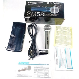 BM Premium microphone shure sm58 ไมค์โครโฟนพร้อมสาย และ กระเป๋าหนัง shure คุณภาพเสียงดี ไมค์ dynamic