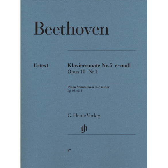BEETHOVEN Piano Sonata no. 5 c minor op. 10 no. 1 (HN47)