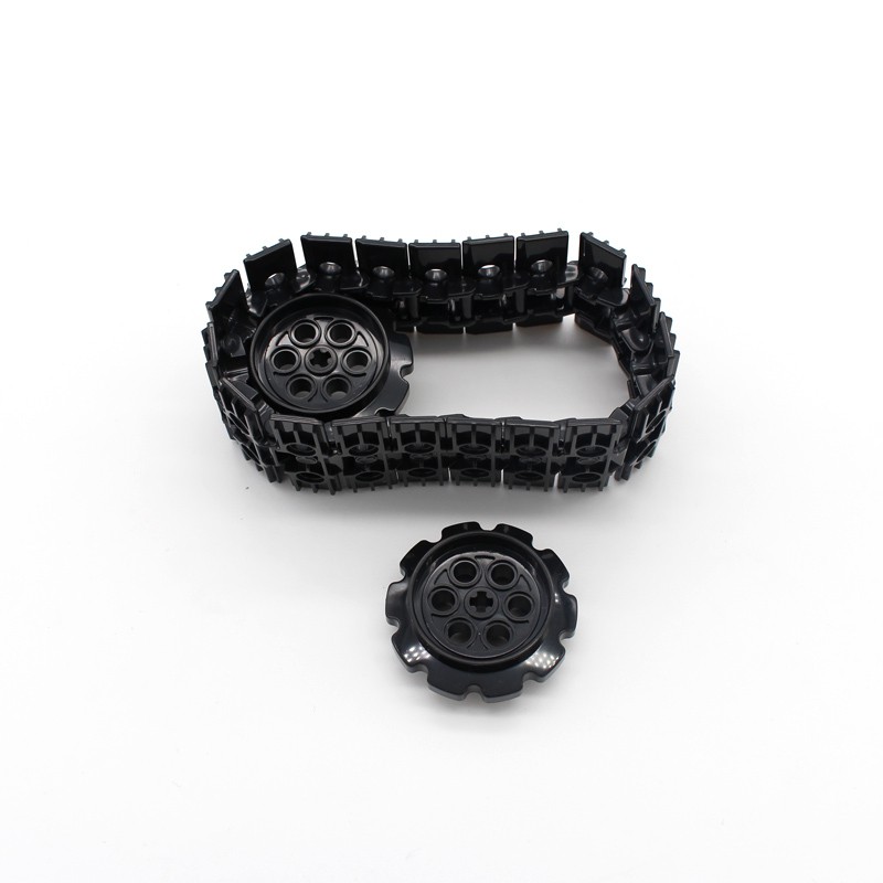 Moc Technic Link Tread กว้าง 2 ขาหลุม 57518 Technic Tread Sprocket ล้อขนาดใหญ่ 57519 Enlighten Building Block อิฐใช้งานร่วมกับอุปกรณ์เสริมอนุภาค Mechanical Science Technology