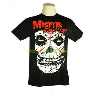 เสื้อวง Misfits เสื้อไซส์ยุโรป มิสฟิตส์ PTA1668 เสื้อวินเทจ ลายอมตะ