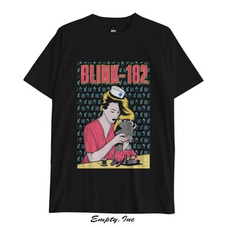 เสื้อยืดผ้าฝ้ายเสื้อยืด พิมพ์ลายกราฟฟิค Blink Band 182 พรีเมี่ยมL XL  XXL 3XL