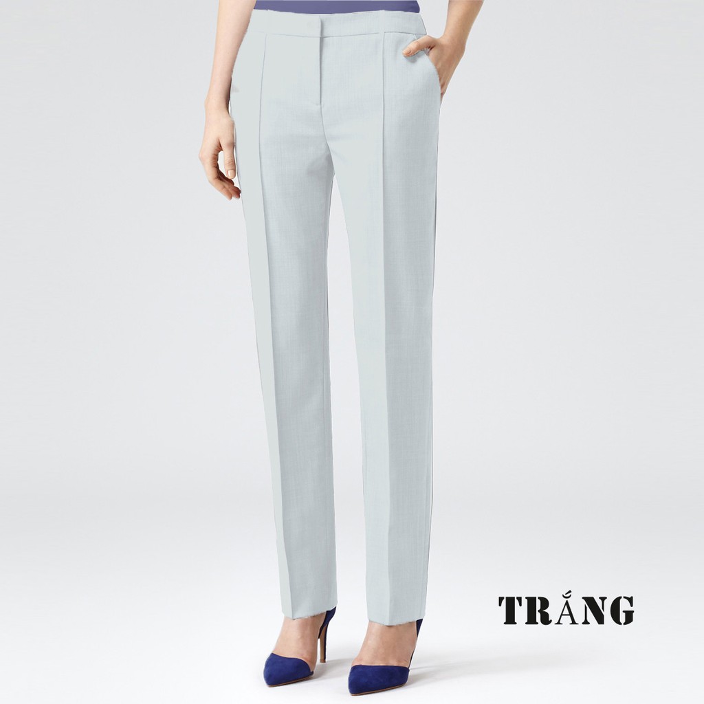 กางเกงขายาวสํานักงาน-Q02(WHITE)