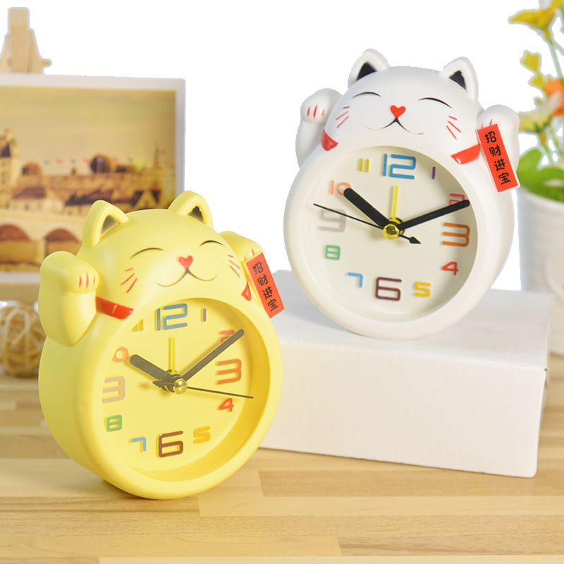 นาฬิกาปลุกเสียงกระดิ่ง (รุ่นมีไฟ หน้าจอ ) ลายคิตตี้สีชมพุ/ขาว น่ารักสดใส เสียงดัง ดีไซน์สวย วัสดุเกรด A แข็งแรงทนทาน
