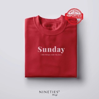 เสื้อยืด Sunday (Nano Soft) ไซส์ L จากร้าน Nineties Design ใส่ครั้งเดียว อก 40 / ยาว 25.5 / แขนยาว 8