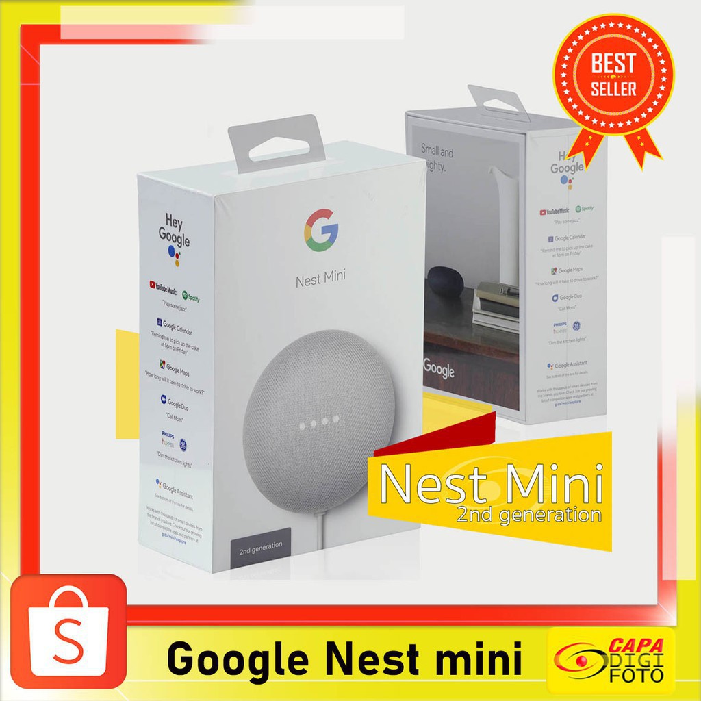 ✽┅♣❂Google Nest Mini (gn2) ลำโพงอัจฉริยะAi ฟัง-พูดไทย ประกัน1ปี✥