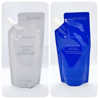 KOSÉ  SEKKISEI Clear Wellness Pure Conc.//Natural Drip 170 ml. (Refill/Recharge) น้ำตบสูตรใหม่แบบรีฟิล