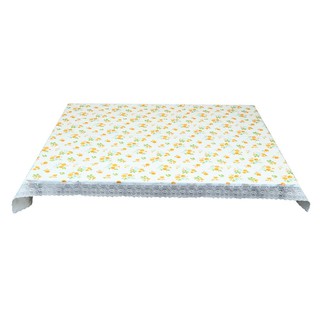 Tablecloth TABLECLOTH MEIWA GREEN LEAF 132X178CM WHITE Tableware Kitchen equipment ผ้าปูโต๊ะ ผ้าปูโต๊ะกว้าง MEIWA 132x17