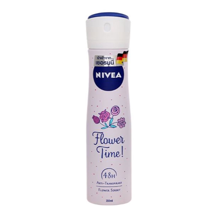 Nivea ฟลาวเวอร์ ไทม์ สเปรย์ระงับกลิ่นกาย 150 มล.