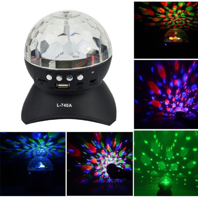 XSHOP ไฟดิสโก้เทค พร้อมลำโพงบูลทูธได้ เสียงดี ไฟเทคหมุน เปิด-ปิดได้ ชาร์จไฟบ้าน  Wireless Bluetooth 