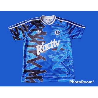 เสื้อกีฬาแขนสั้น ลายทีม Schalke Home 1992 สไตล์เรโทร