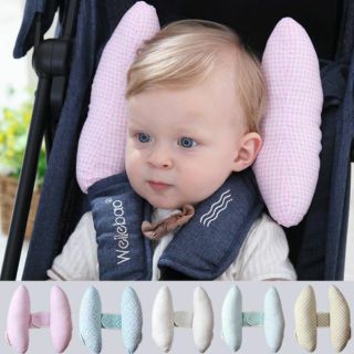 DOLERRYหมอนรองคอป้องกันศรีษะลูกน้อยปรับขนาดได้เวลานั่งคาร์ซีท
