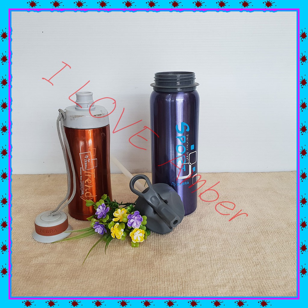 ชื่อ  : ZEBRA VACUUM FLASKS Freshy ,Zebra mug ,1  pcs. ถ้วยน้ำสุญญากาศ ม้าลาย แก้วน้ำ สุญญากาศ Zebra