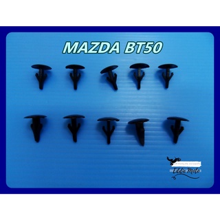 MAZDA BT50 CLIP LOCK END THE BACK of THE CAR "BLACK" (THREAD) TRUNK LID CLIP (10 PCS.) // กิ๊บล๊อกฝากระโปรงท้าย รถยนต์