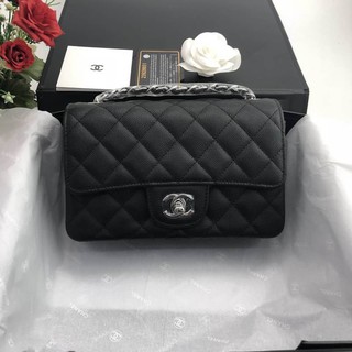 CHANEL CLASSIC 20 cm หนังแท้ อุปกรณ์กล่องครบ