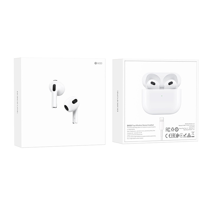 [2022 ใหม่] BOROFONE BW20 หูฟังบลูทูธไร้สาย 5.3 TWS พร้อมไมโครโฟนในตัว แฮนด์ฟรี สําหรับ Android