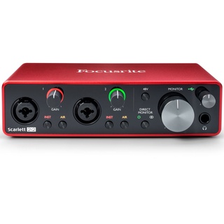 Focusrite Scarlett 2i2 (3rd Gen) *ของแท้ รับประกัน1ปี* 2x2 USB-C ออดิโออินเตอร์เฟส, ฟรี!! Ableton Live Lite,Pro Tools