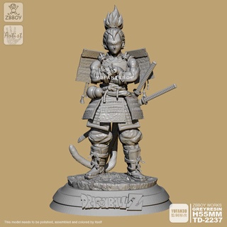 55 มม. YuFan ผู้ผลิต Samurai Vegeta A เรซิ่นทหาร (สีขาวรุ่น) TD-2237