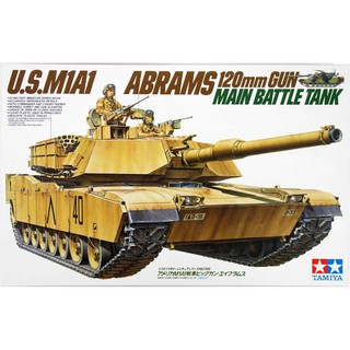 พลาสติก โมเดล ประกอบ TAMIYA สเกล 1/35 US M1A1 Abrams 120mm GUN Main Battle Tank (35156)