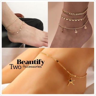 ✨สร้อยข้อเท้าหลายแบบวิบวับ🎗️🎖️ใส่แล้ว Wing สุดๆ🎉ใส่ได้ทุกโอกาส