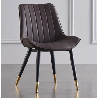 Ergonomic chair เก้าอี้หนังสไตล์นอร์ดิก ห้องอาหาร (สั่งสูงสุด 4 ตัว ต่อ 1 คำสั่งซื้อ)