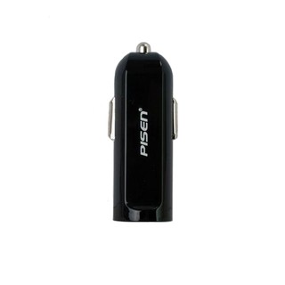 PISEN อะแดปเตอร์ชาร์จไฟในรถยนต์ iCar Charger 2A USB 5 โวลล์ ขาล็อคแบบสปริง ชาร์จเร็ว แถมฟรี!! สายชาร์จ Micro USB - สีดำ