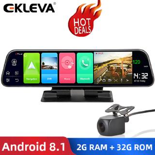 กล้องติดรถยนต์ Ekleva 12 Full Dash Cam Android 8. เครื่องบันทึกวิดีโอ 1 4G Dvr Dash Adas Wifi Gps Navigator 1080p